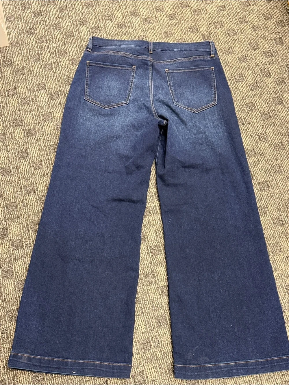 KUT From The Kloth Meg High Rise Wide Leg Jeans Size 12